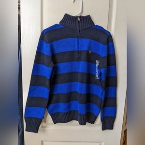 Polo By Ralph Lauren Boys Pullover Zipper Sweater XL 18-20